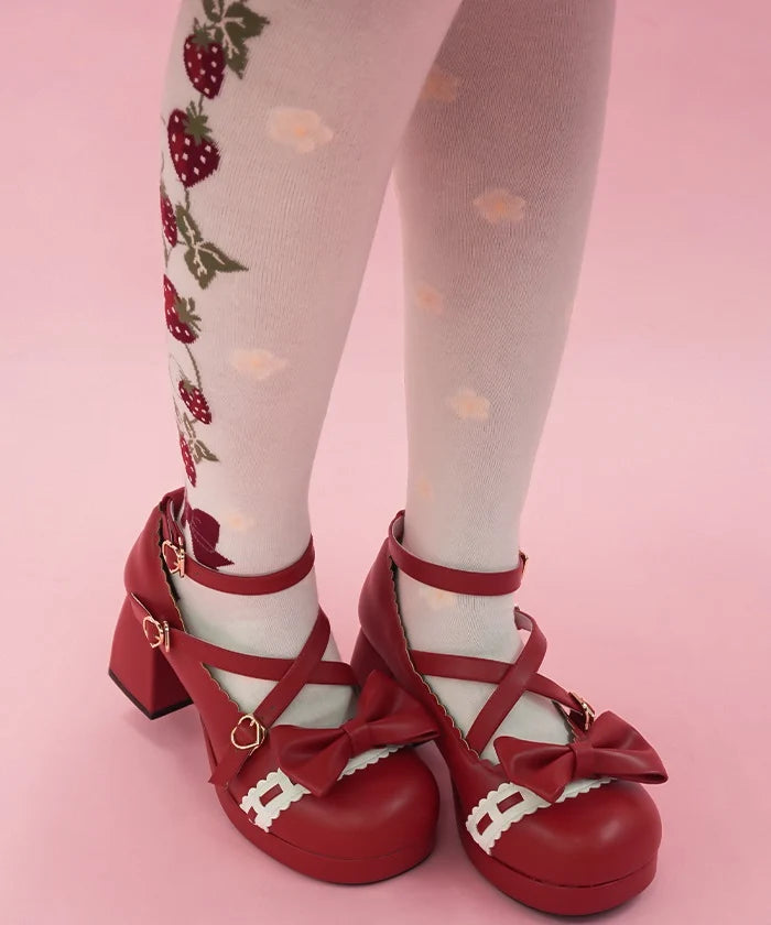 Strawberry Pattern Over-knee Socks