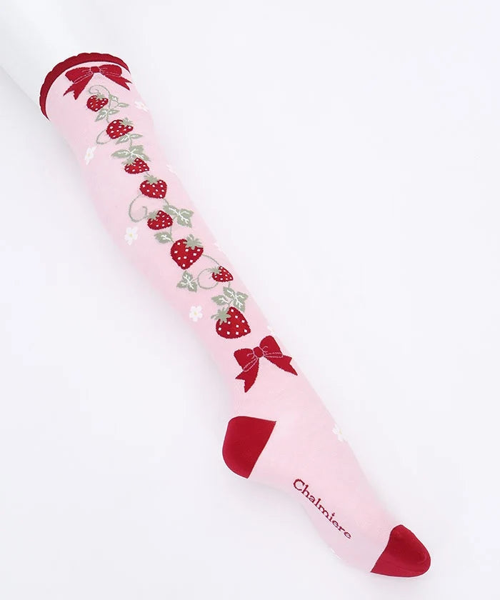 Strawberry Pattern Over-knee Socks