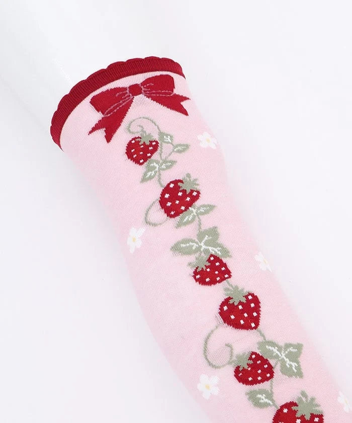 Strawberry Pattern Over-knee Socks