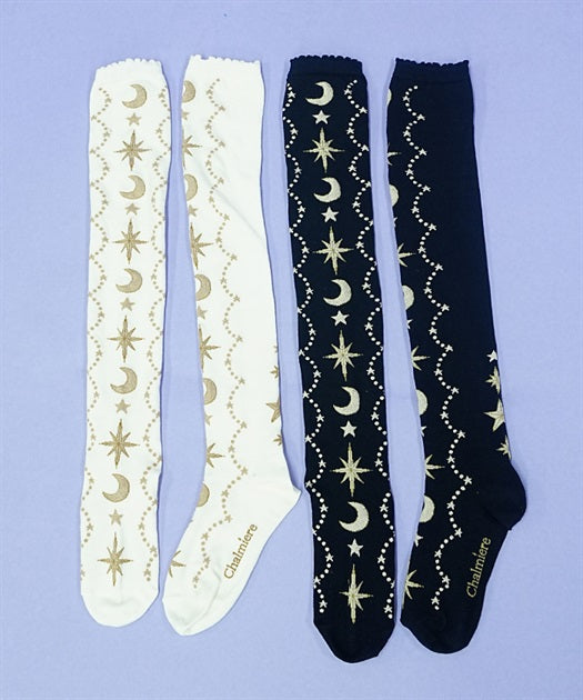 Starry Sky Over-knee Socks