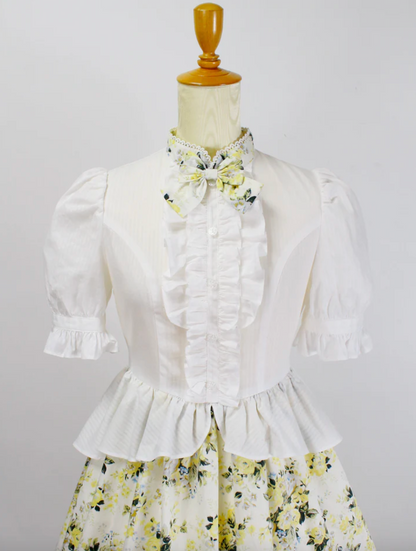 Rococo Bouquet Victorian Summer Dress