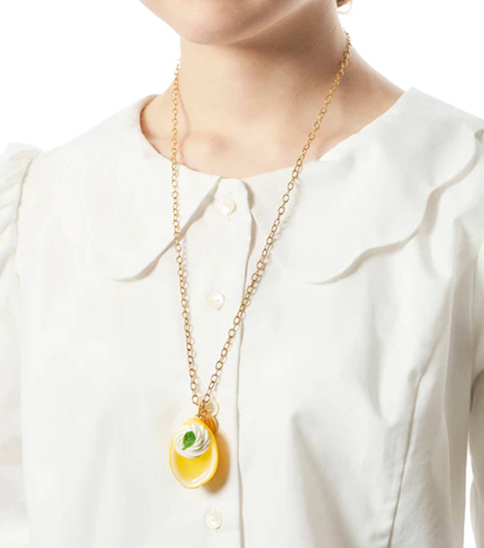 Fresh Lemon Jelly Necklace