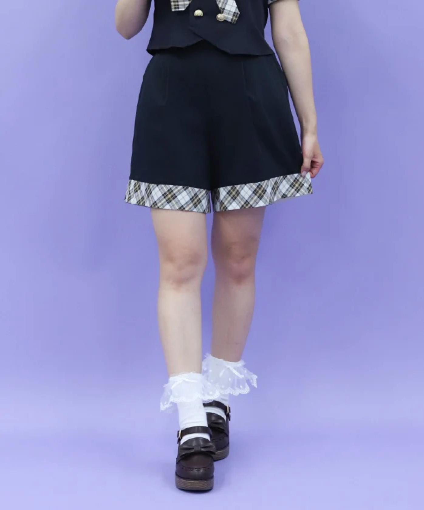 Bicolor Short Pants