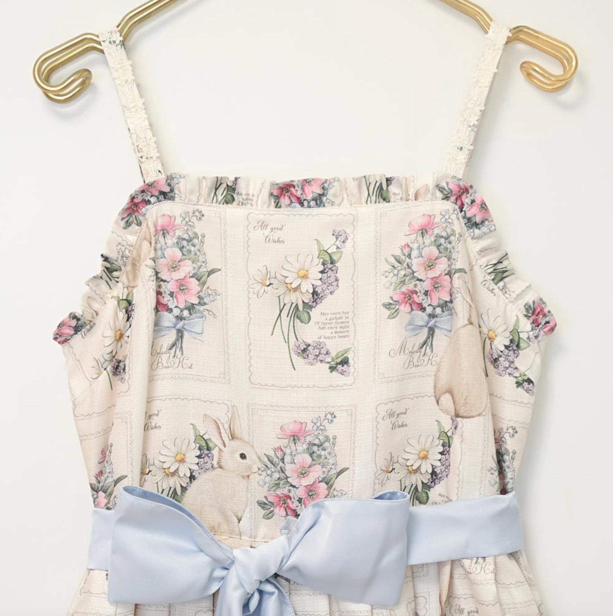 Rabbit Stamp Plus Size Jumperskirt Dress