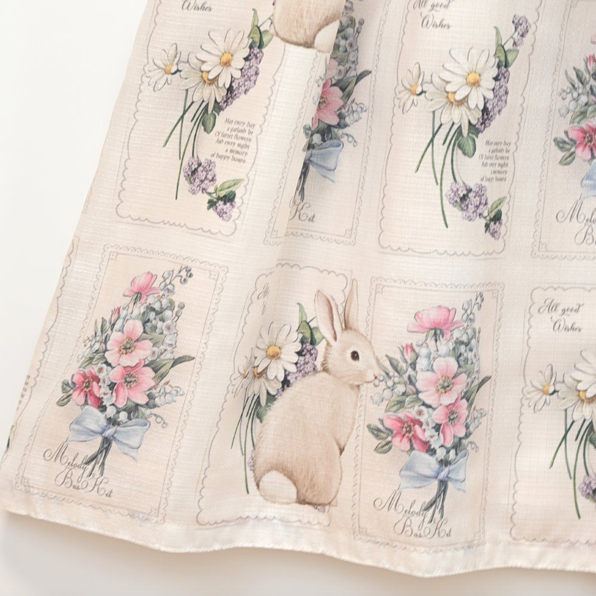 Rabbit Stamp Plus Size Jumperskirt Dress