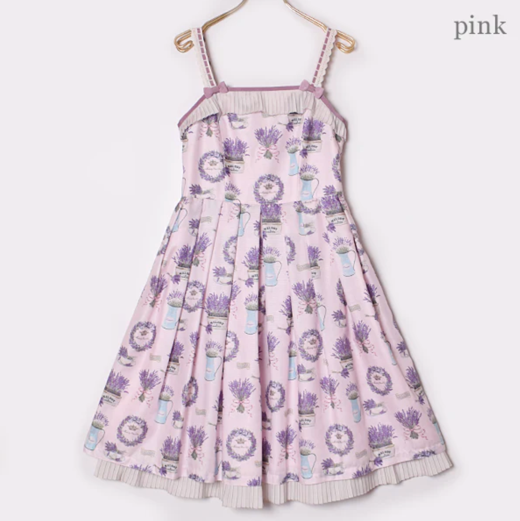 Lavender Garden Plus Size Jumperskirt Dress