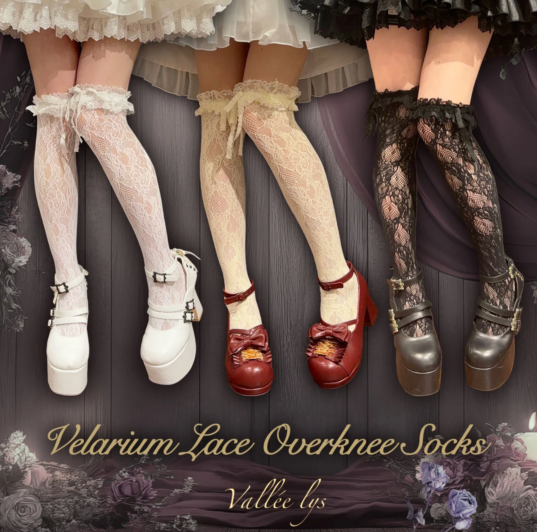 Valérium Lace Overknee Socks