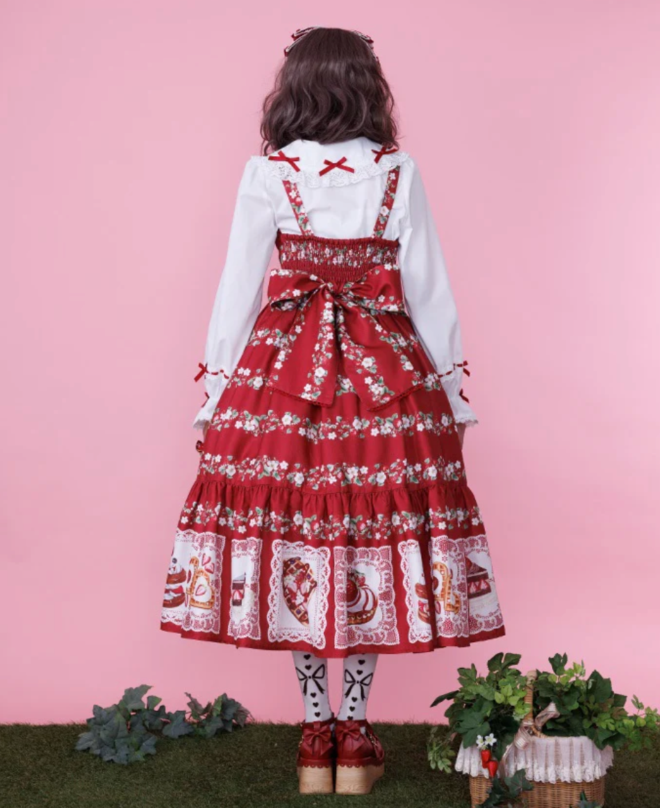 Baked Berry Long Jumperskirt