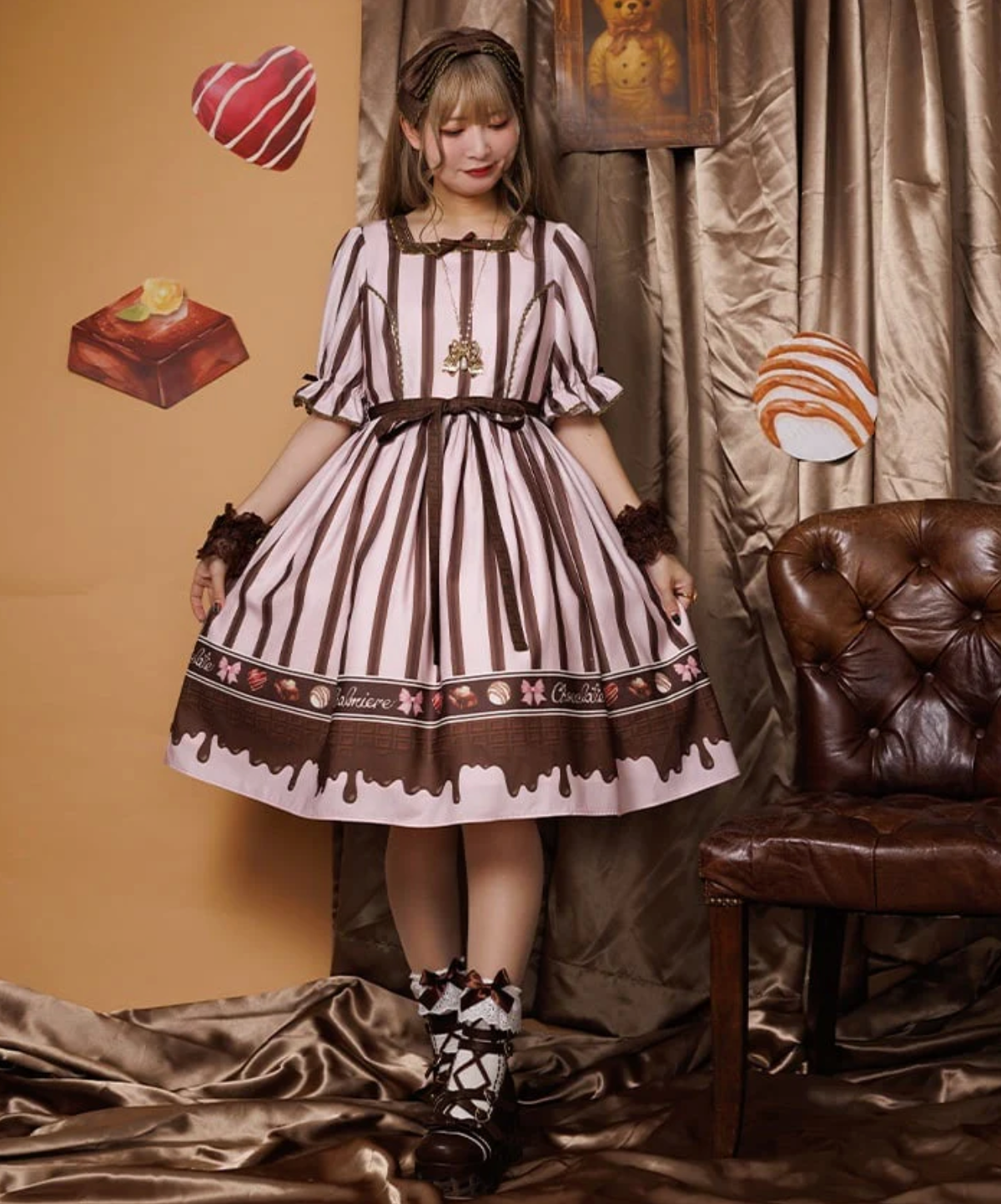 Bonbon Chocolate Pattern Dress