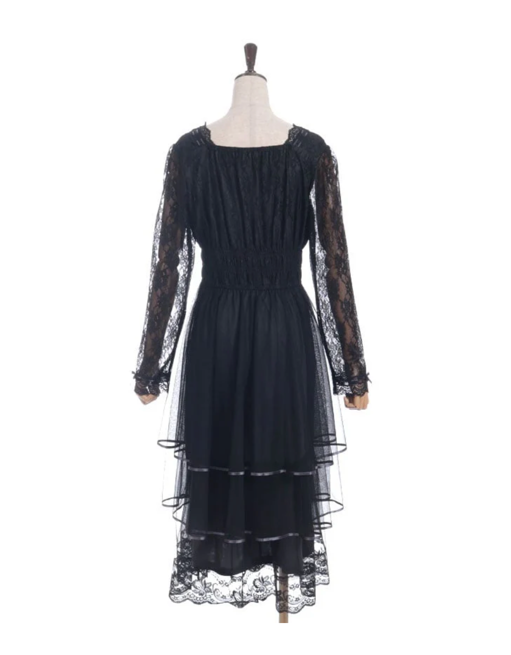 Lace Tiered Tulle Dress