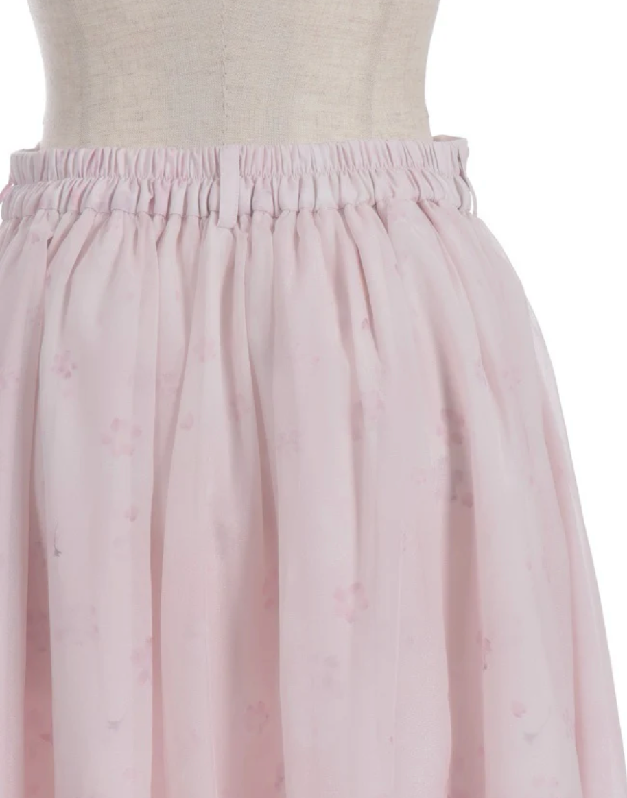 Sakura Lace & Sakura Pattern Skirt