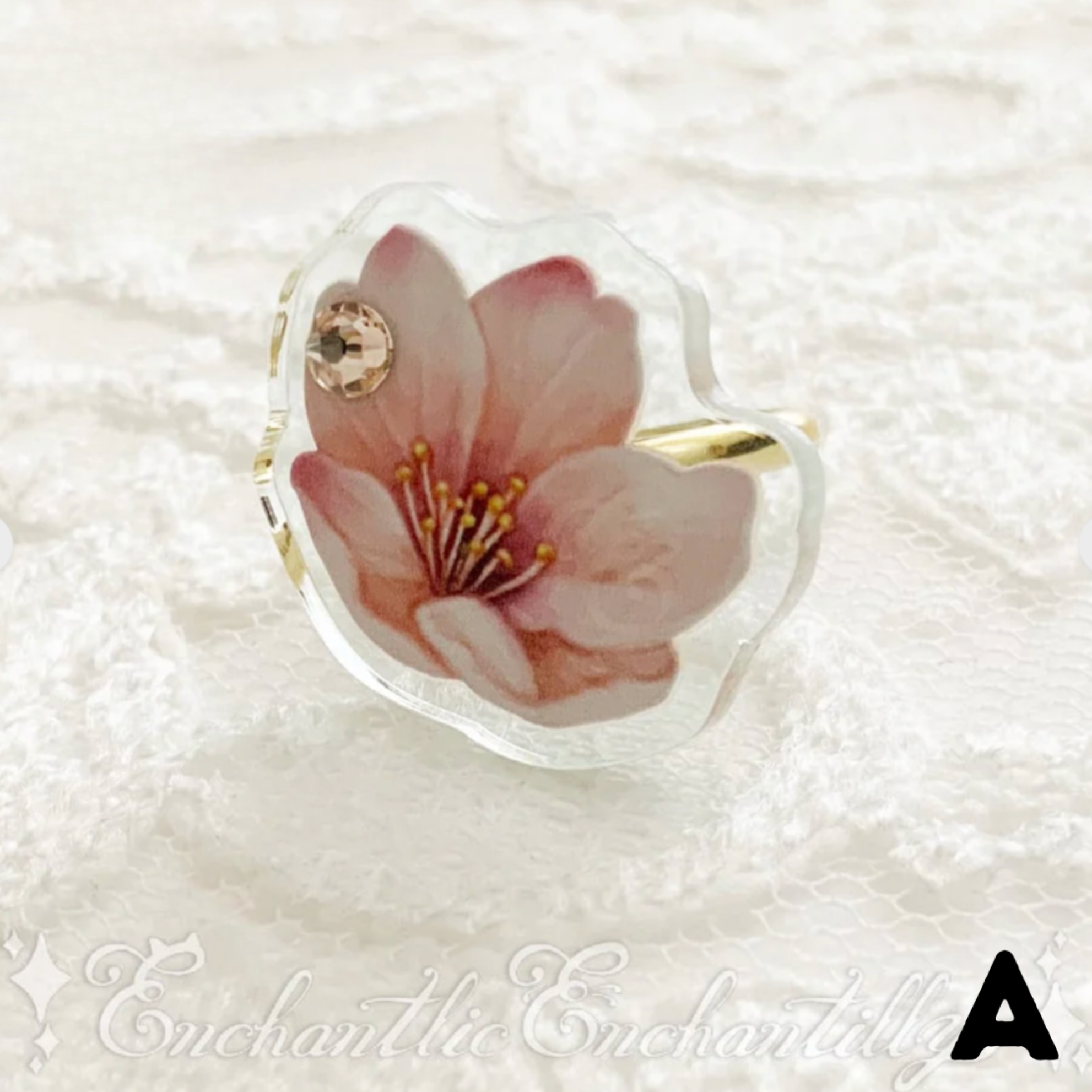 Dolled up rings - Sakura series ~Clear Background~