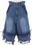 Frill Half Denim Pants