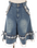 Frill Half Denim Pants
