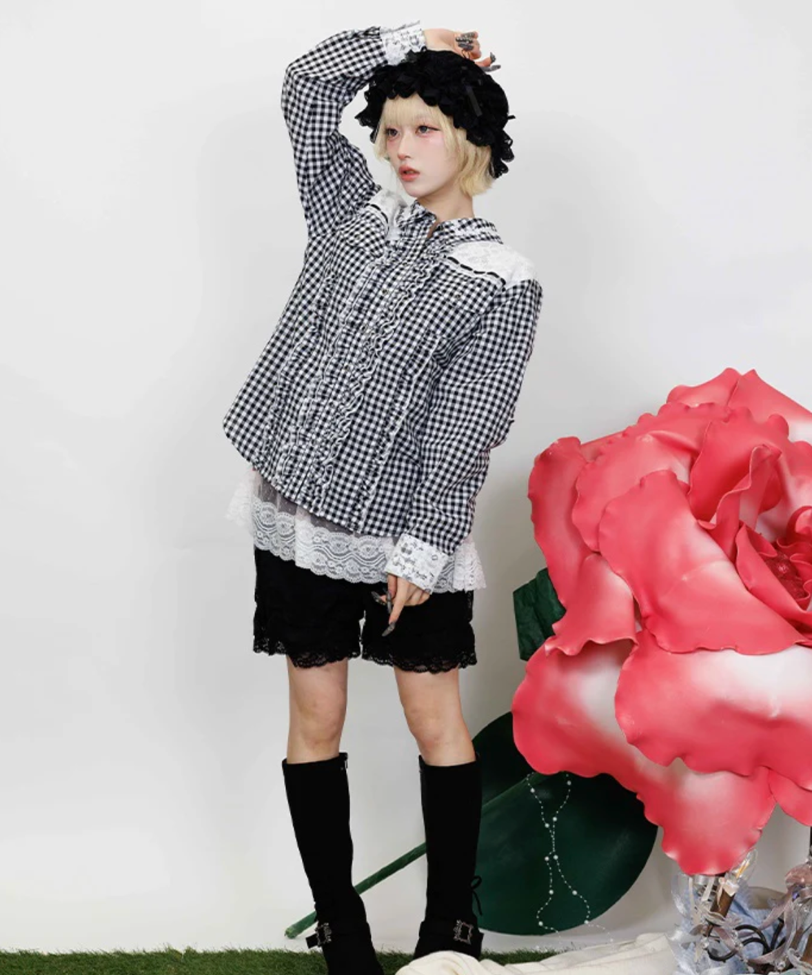 Lace Panel Shirt