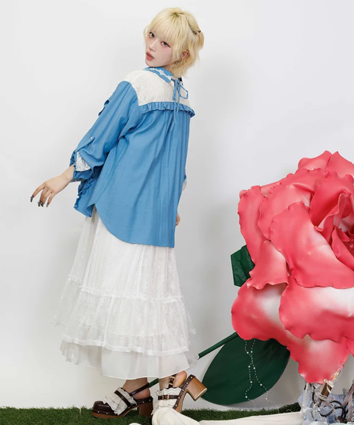 Lace Panel Shirt