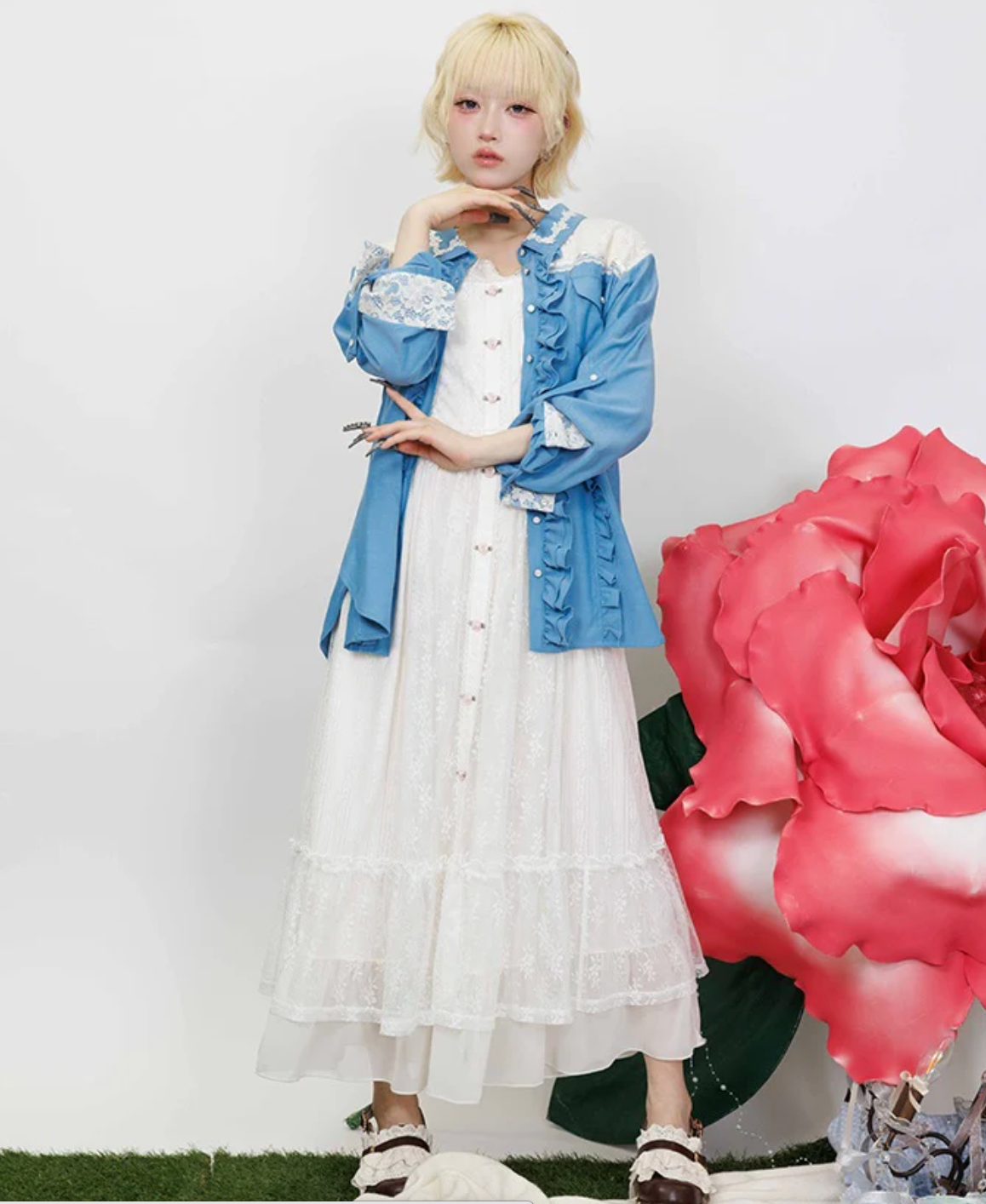 Lace Panel Shirt