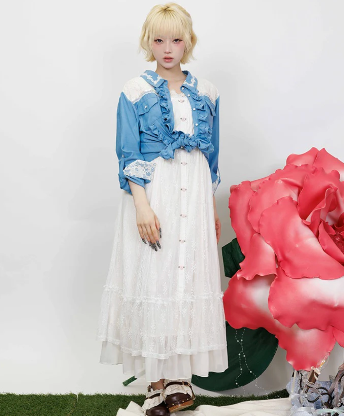 Lace Panel Shirt
