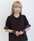 Short Sleeve Blouse with Jabot