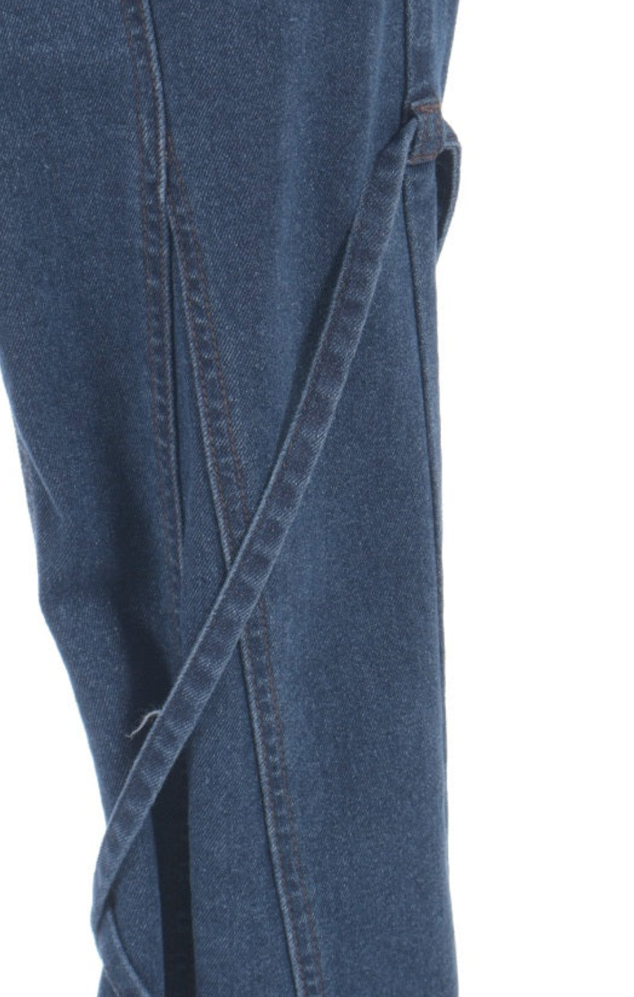 Stretch Denim Pants with Ribbon