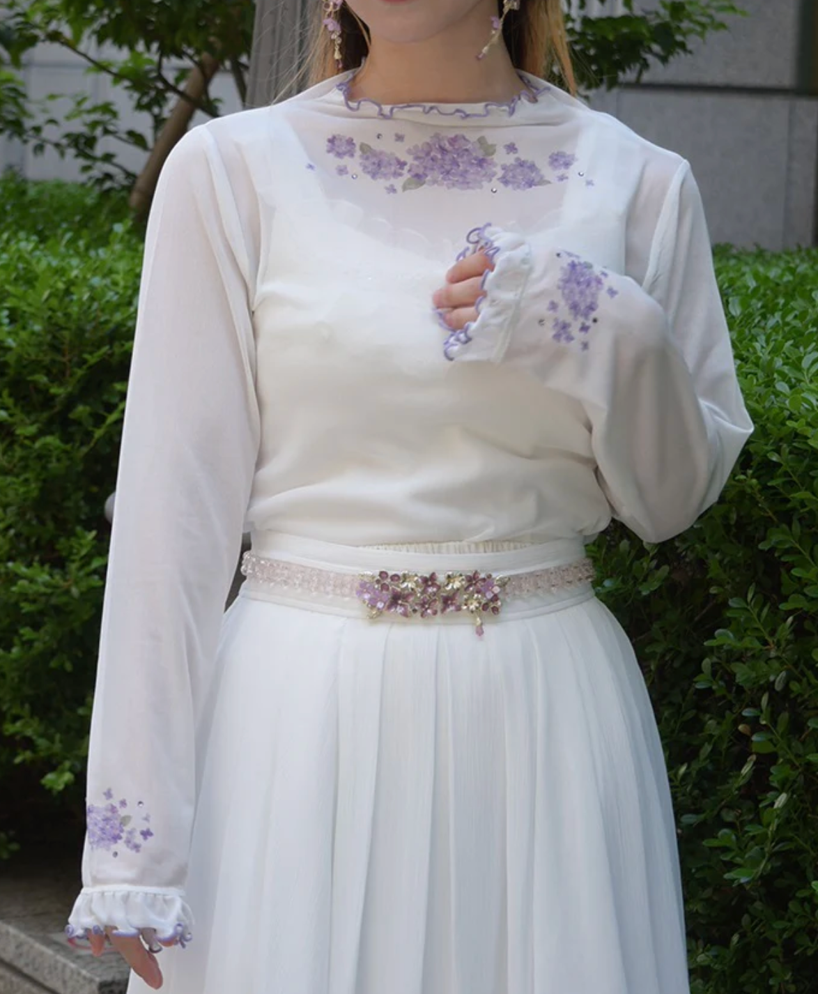 Hydrangea Print Sheer Inner