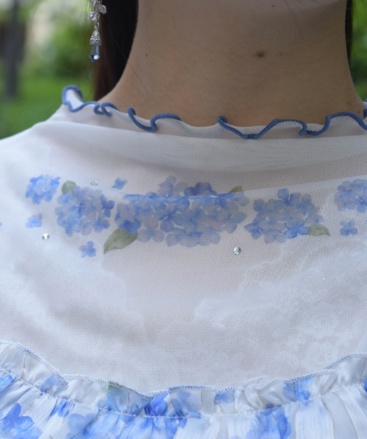 Hydrangea Print Sheer Inner