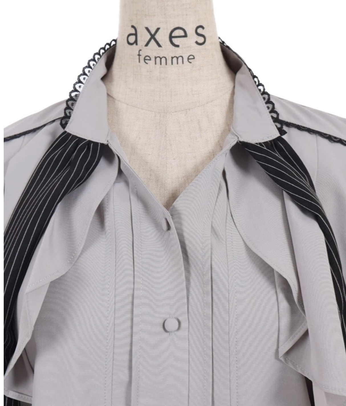 Ribbon & Flap Design Short Sleeve Blouse