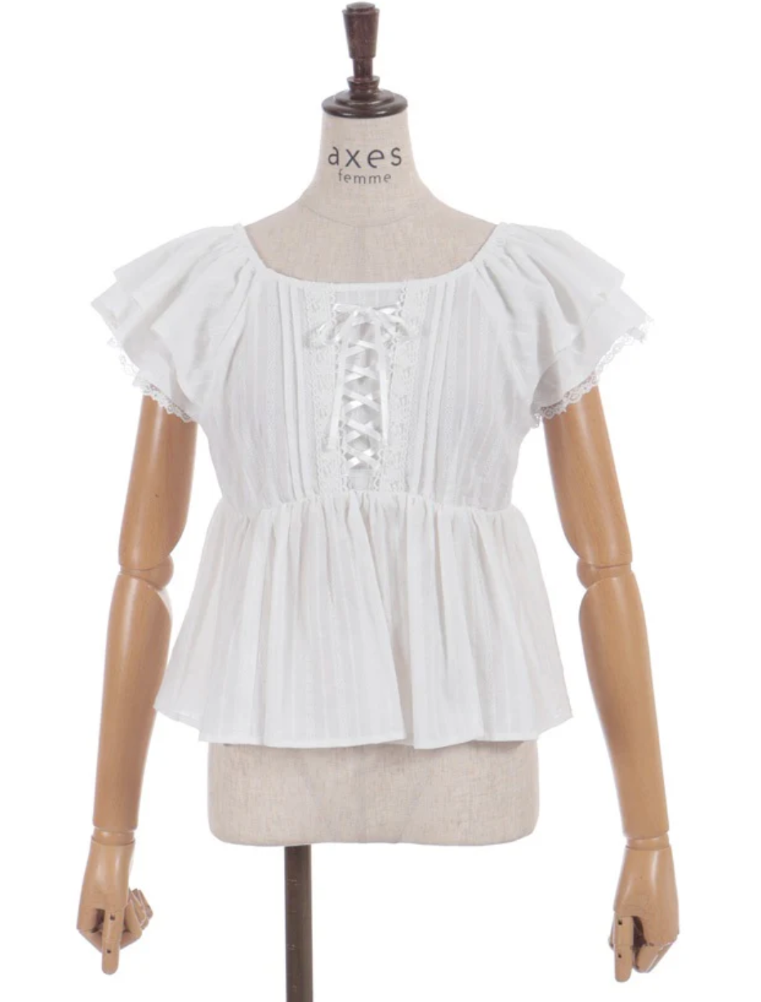 Cotton Lace Peplum Style Blouse