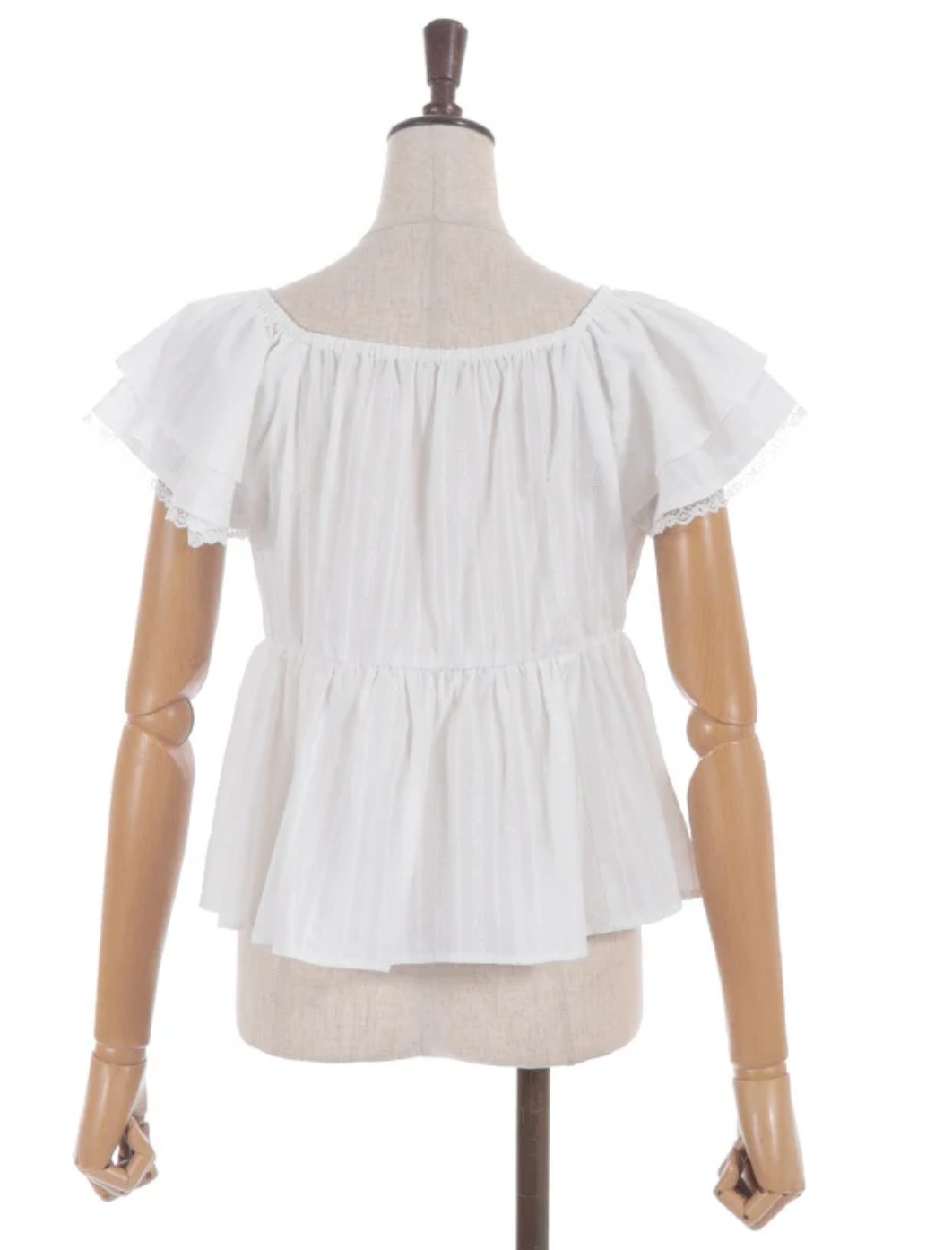 Cotton Lace Peplum Style Blouse