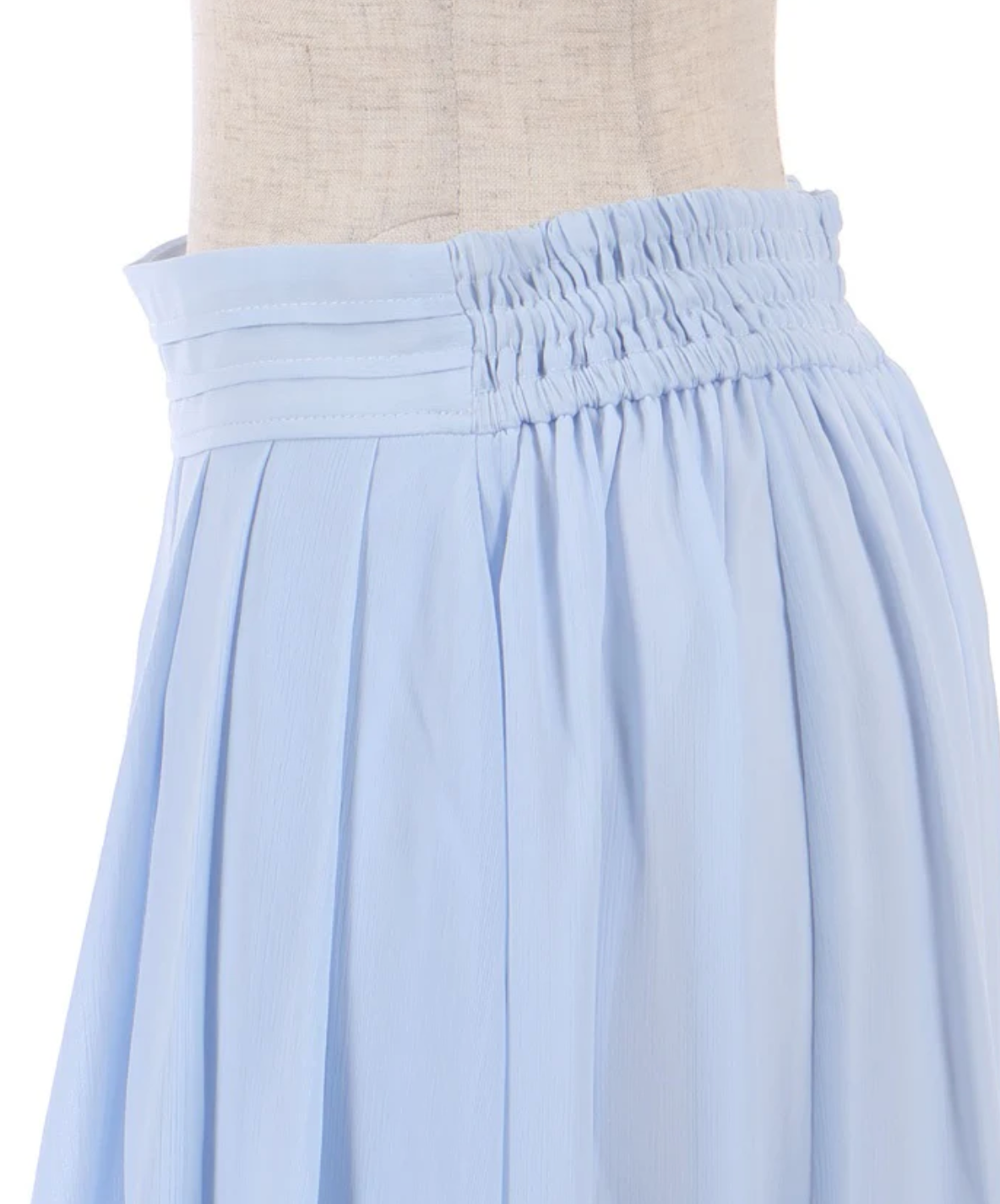 Color Scheme Lace Willow Crepe Frill Skirt