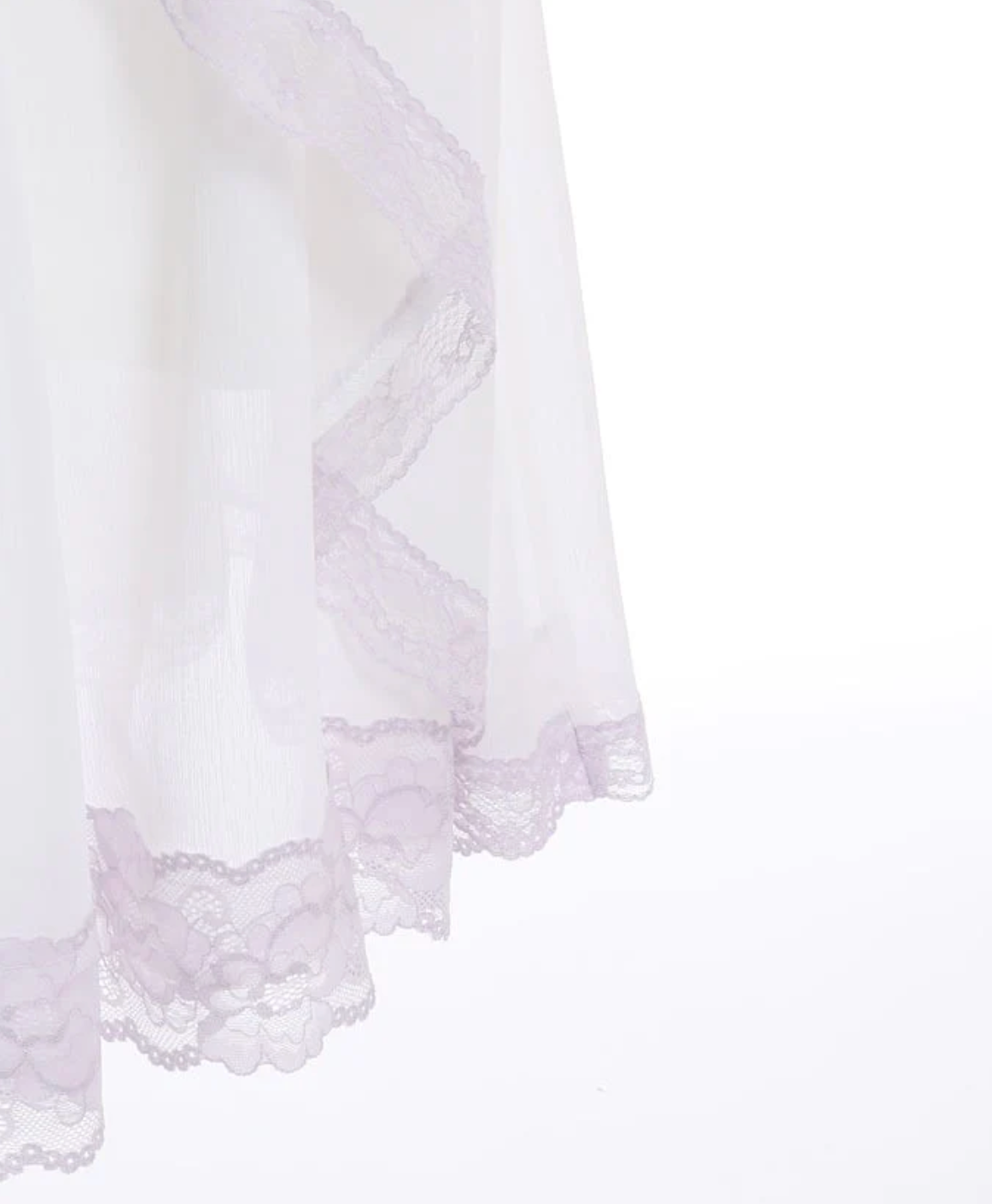 Color Scheme Lace Willow Crepe Frill Skirt