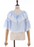 Color Scheme Lace Willow Crepe Frill Blouse