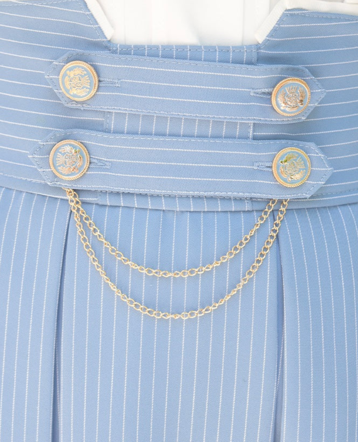 Double Button Skirt with Chain