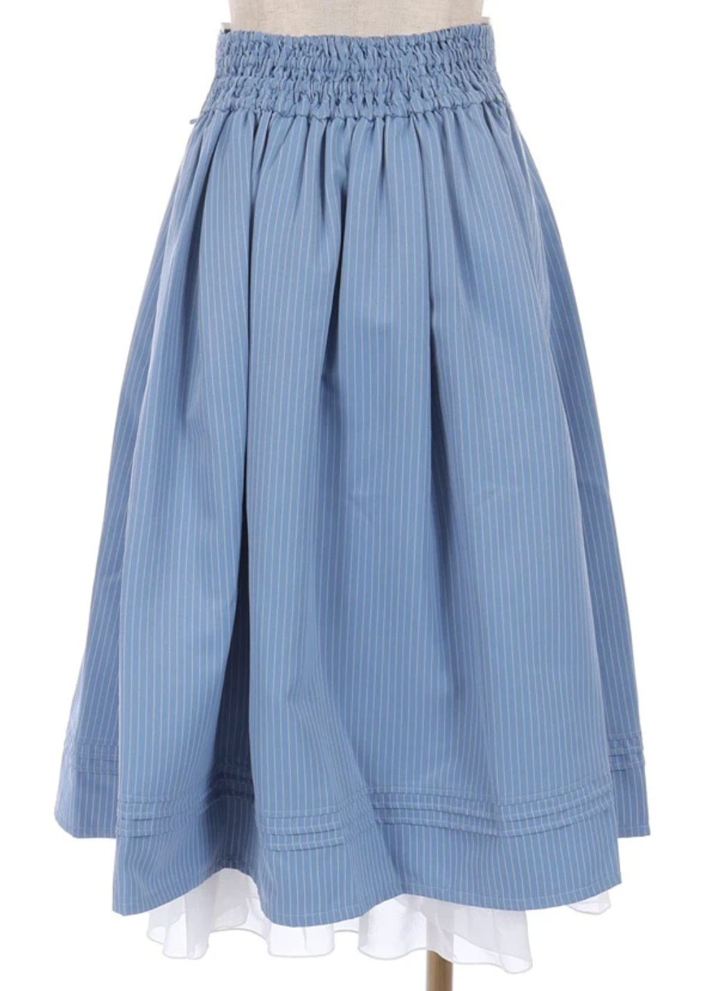 Double Button Skirt with Chain
