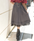 Double Button Skirt with Chain