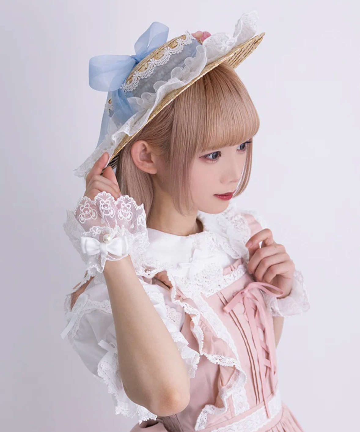 Blue Ribbon Summer Hat