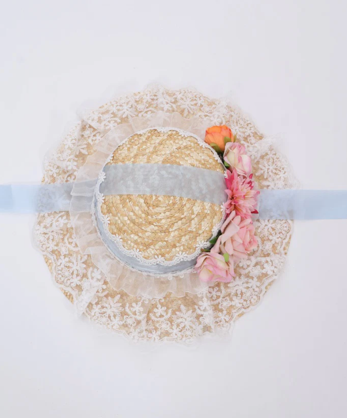 Blue Ribbon Summer Hat