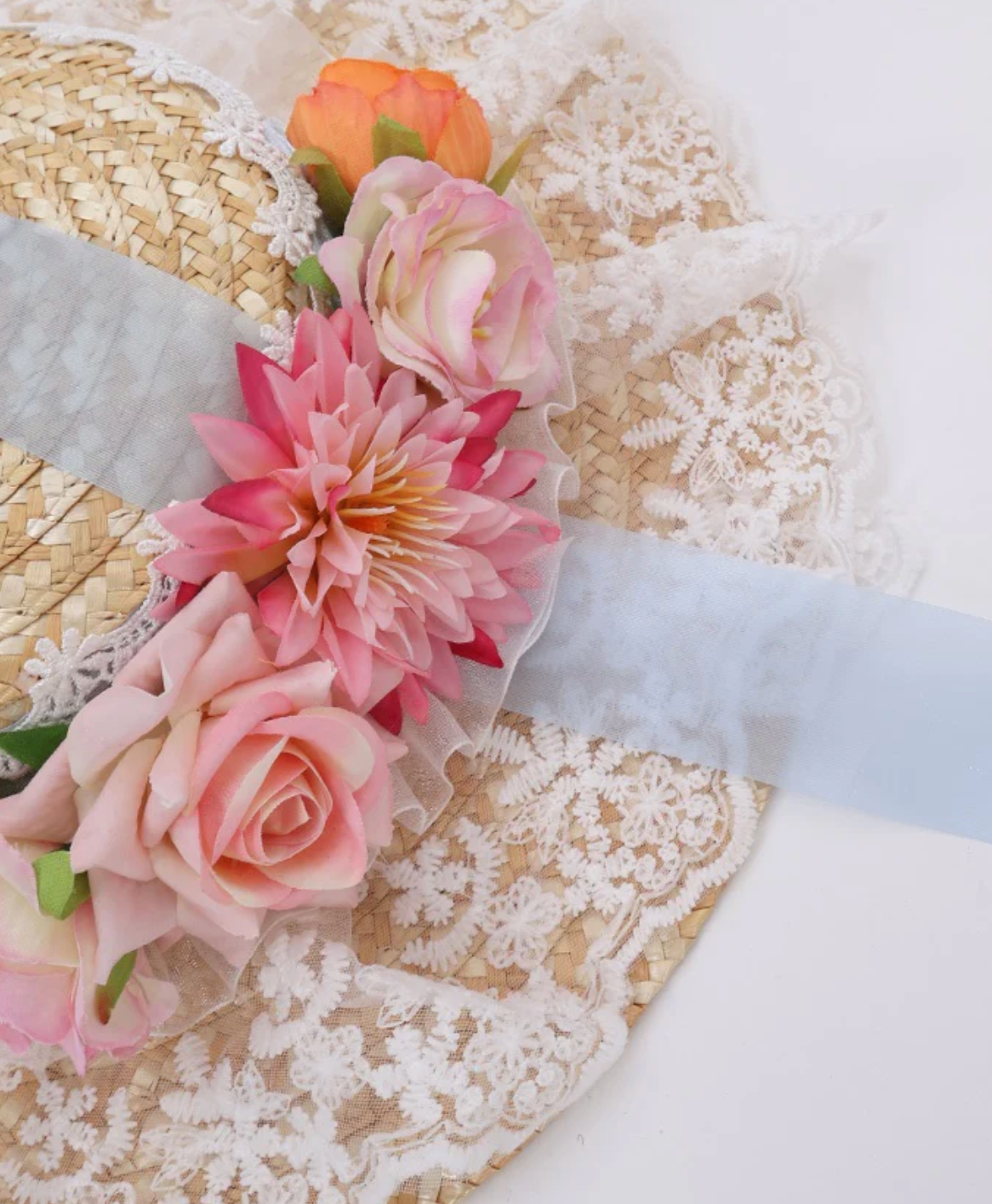 Blue Ribbon Summer Hat