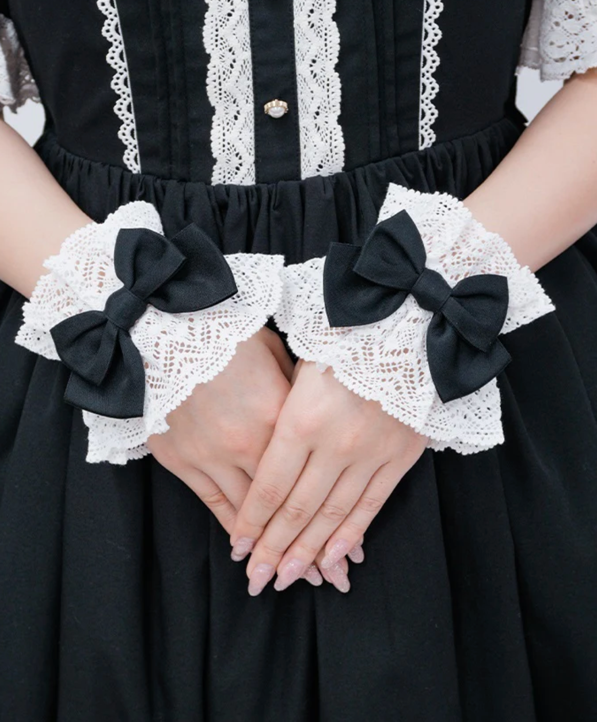 Girly Ribbon Wrist Cuffs