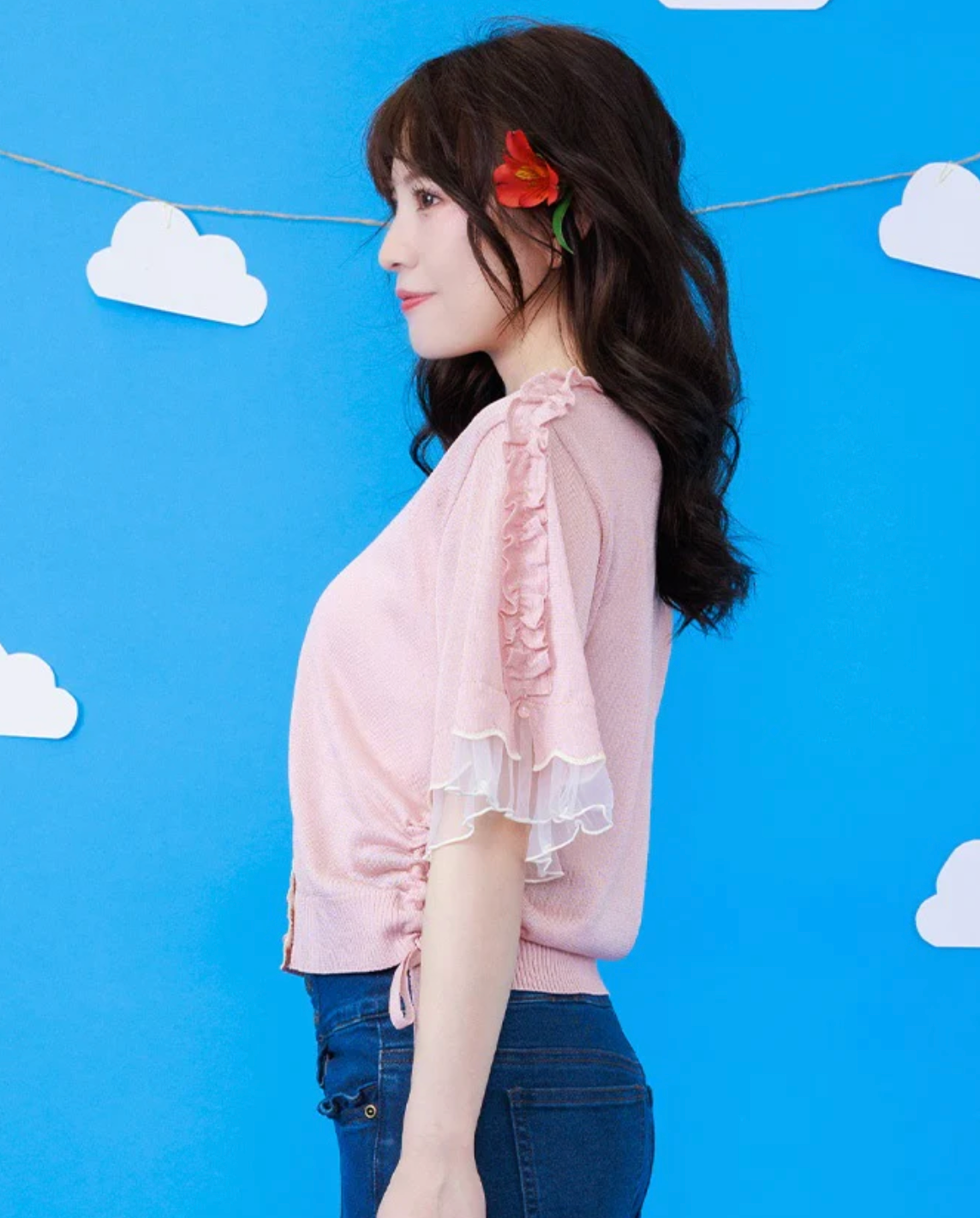Bicolor Lamé Knit Cardigan