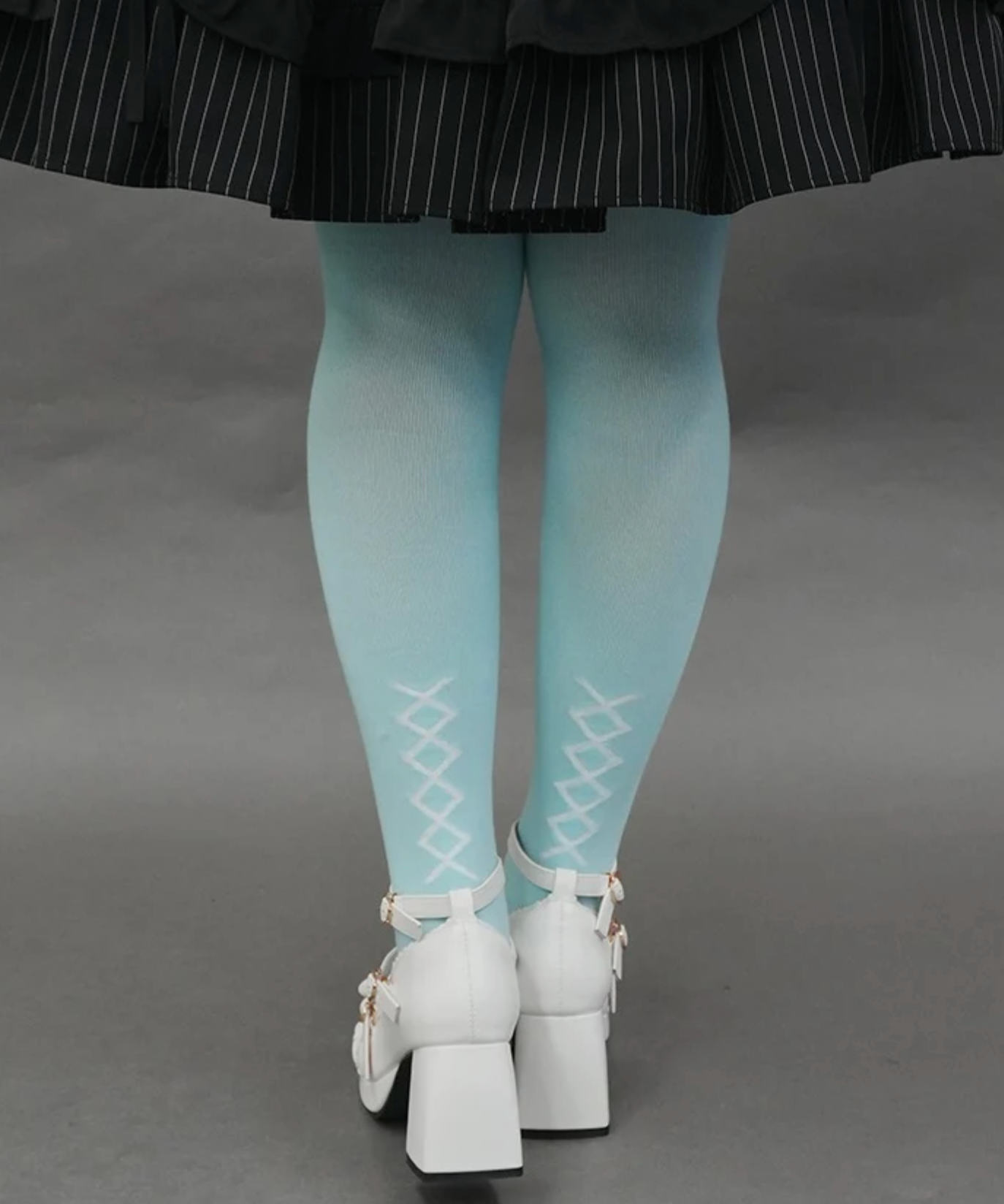 Cross Rose Over-knee Socks