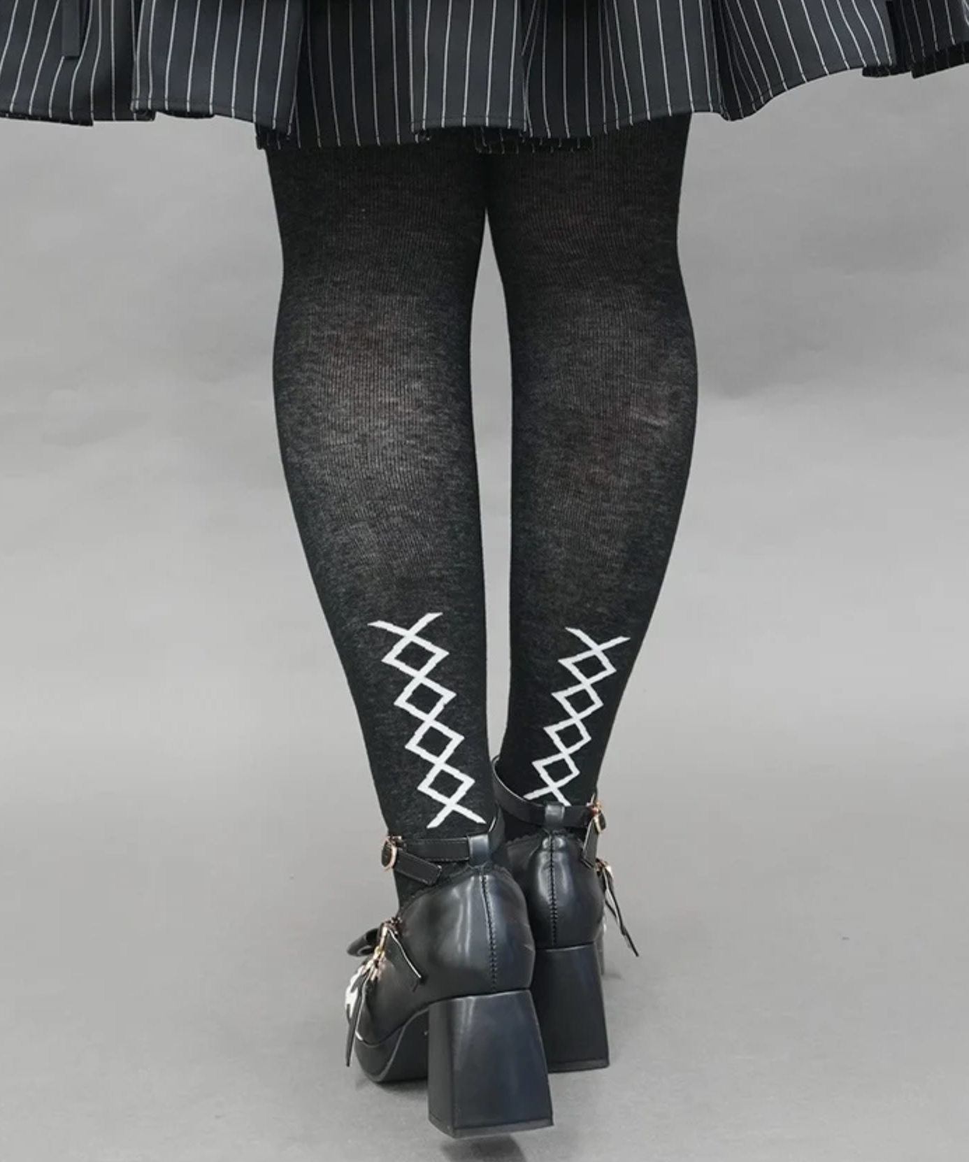 Cross Rose Over-knee Socks