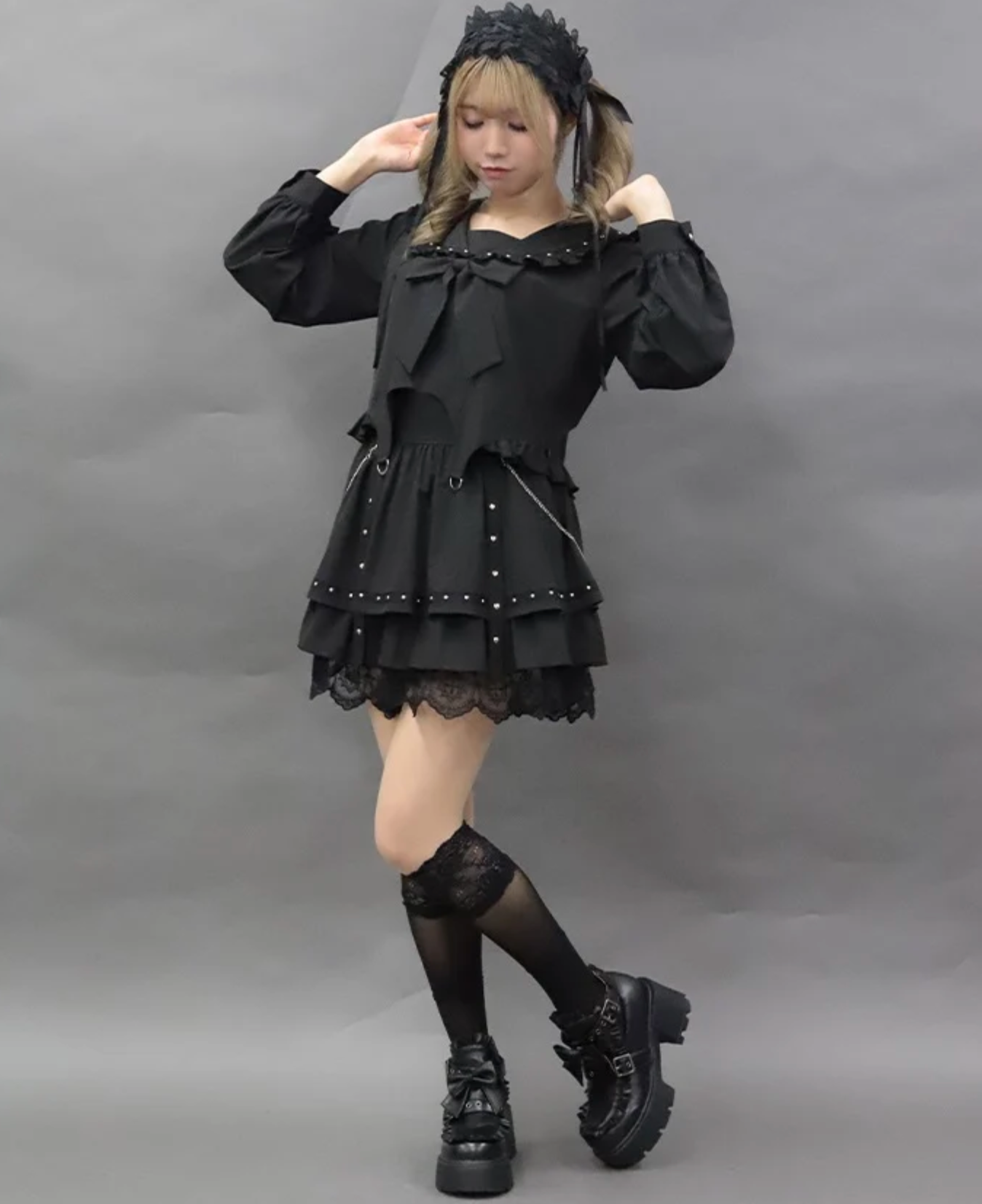 Studs Design Mini Skirt