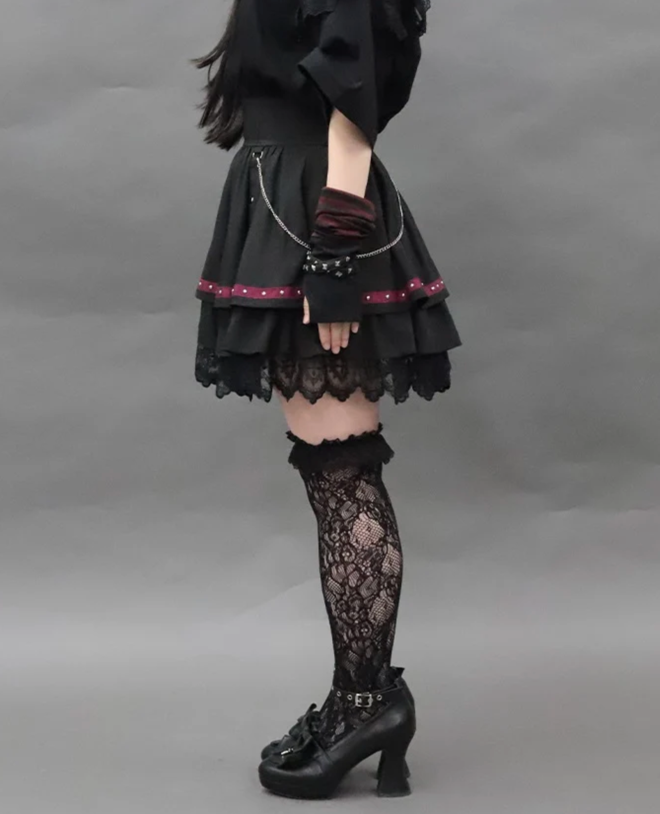 Studs Design Mini Skirt