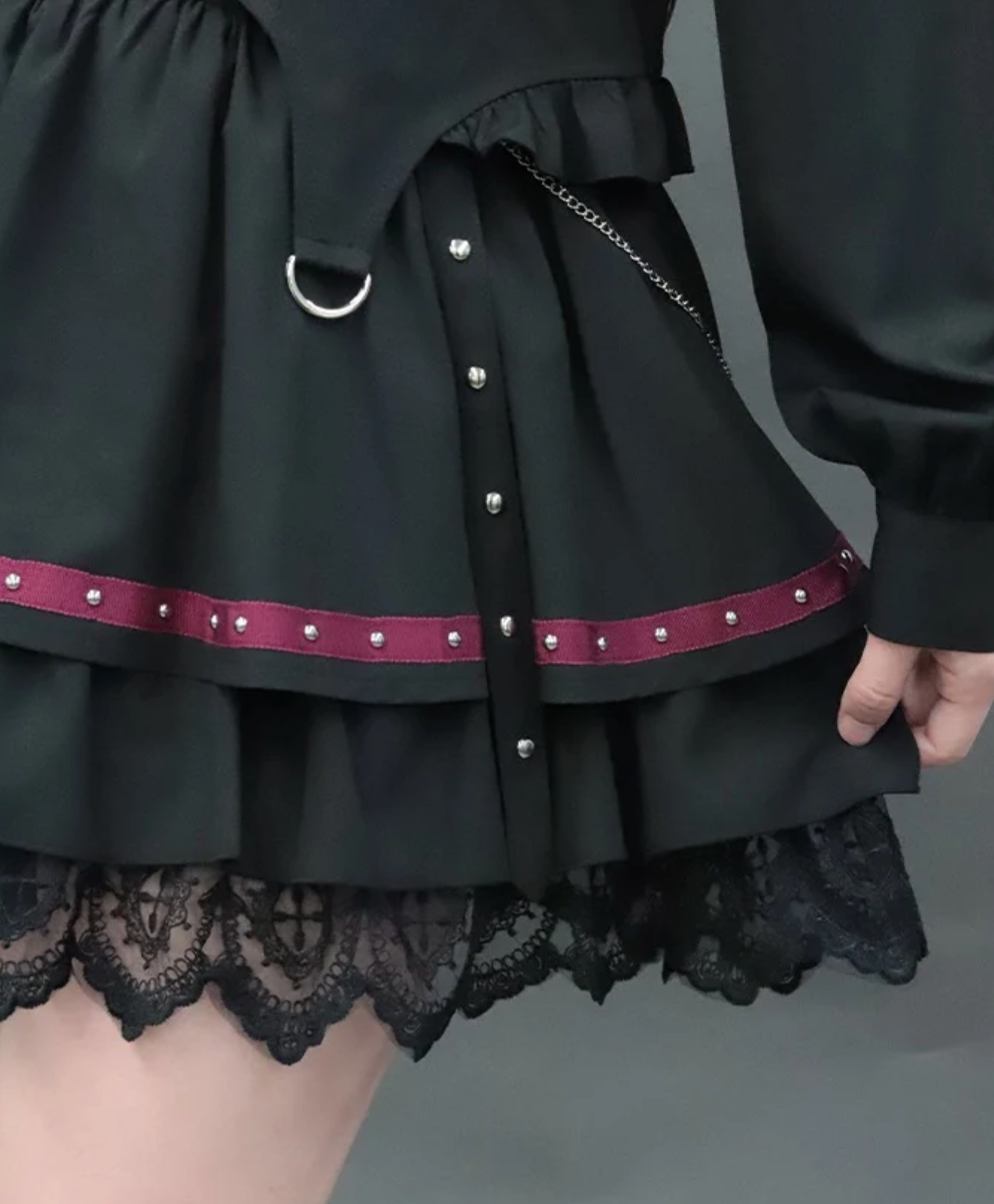 Studs Design Mini Skirt