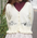 Music Embroidery Short Knit Cardigan