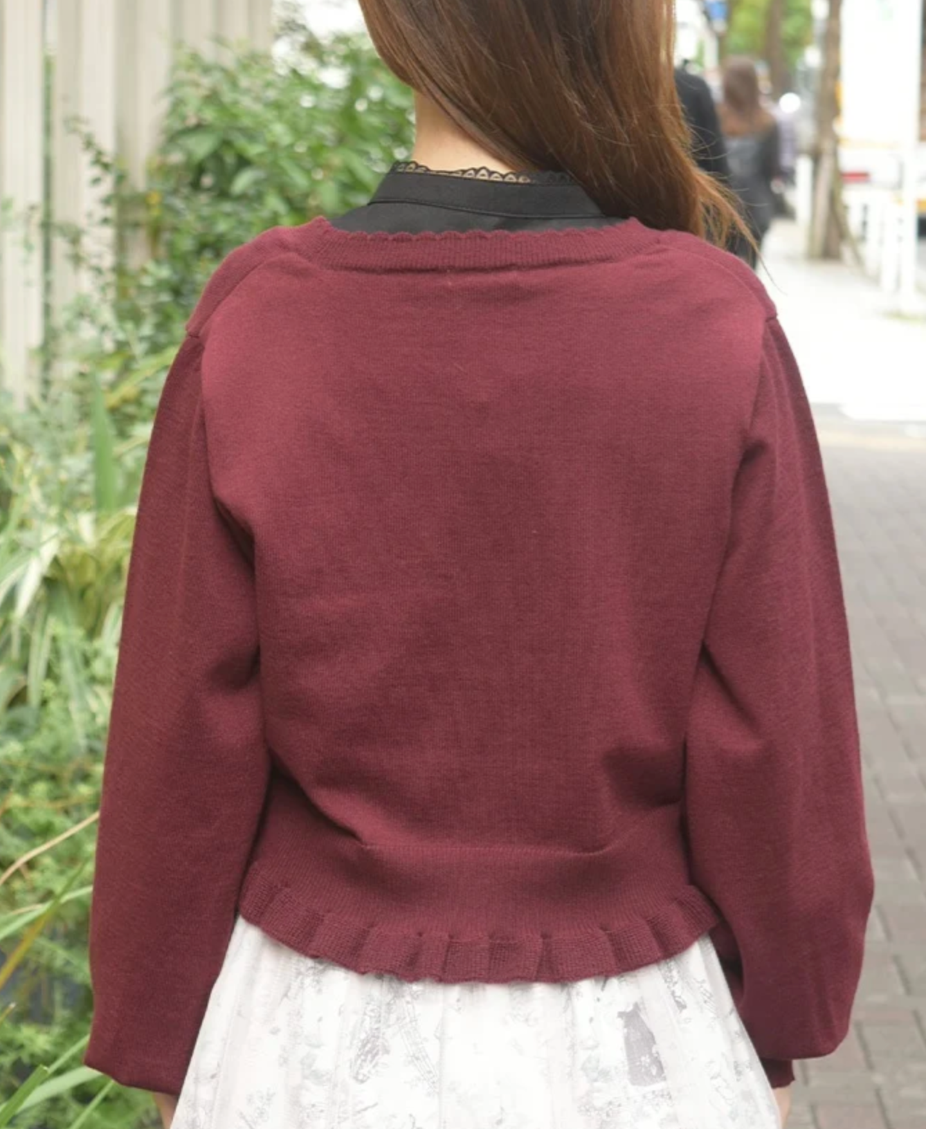 Music Embroidery Short Knit Cardigan