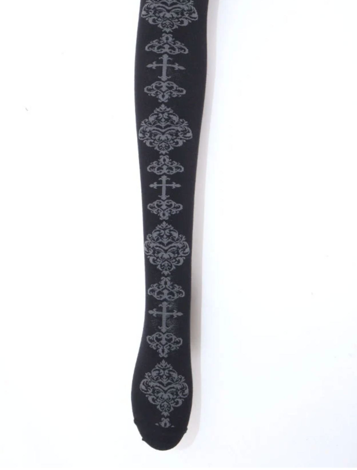 Cross Ornamental Pattern Tights