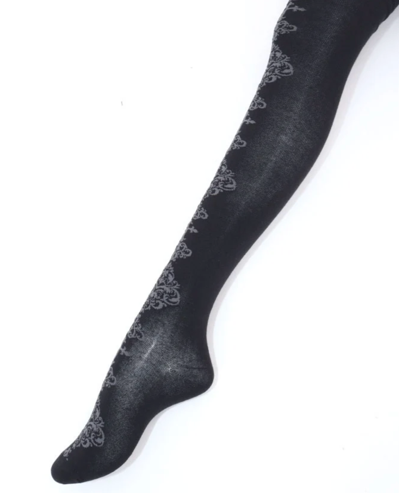 Cross Ornamental Pattern Tights