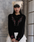Rose Embroidery & Bat Button Knit Cardigan